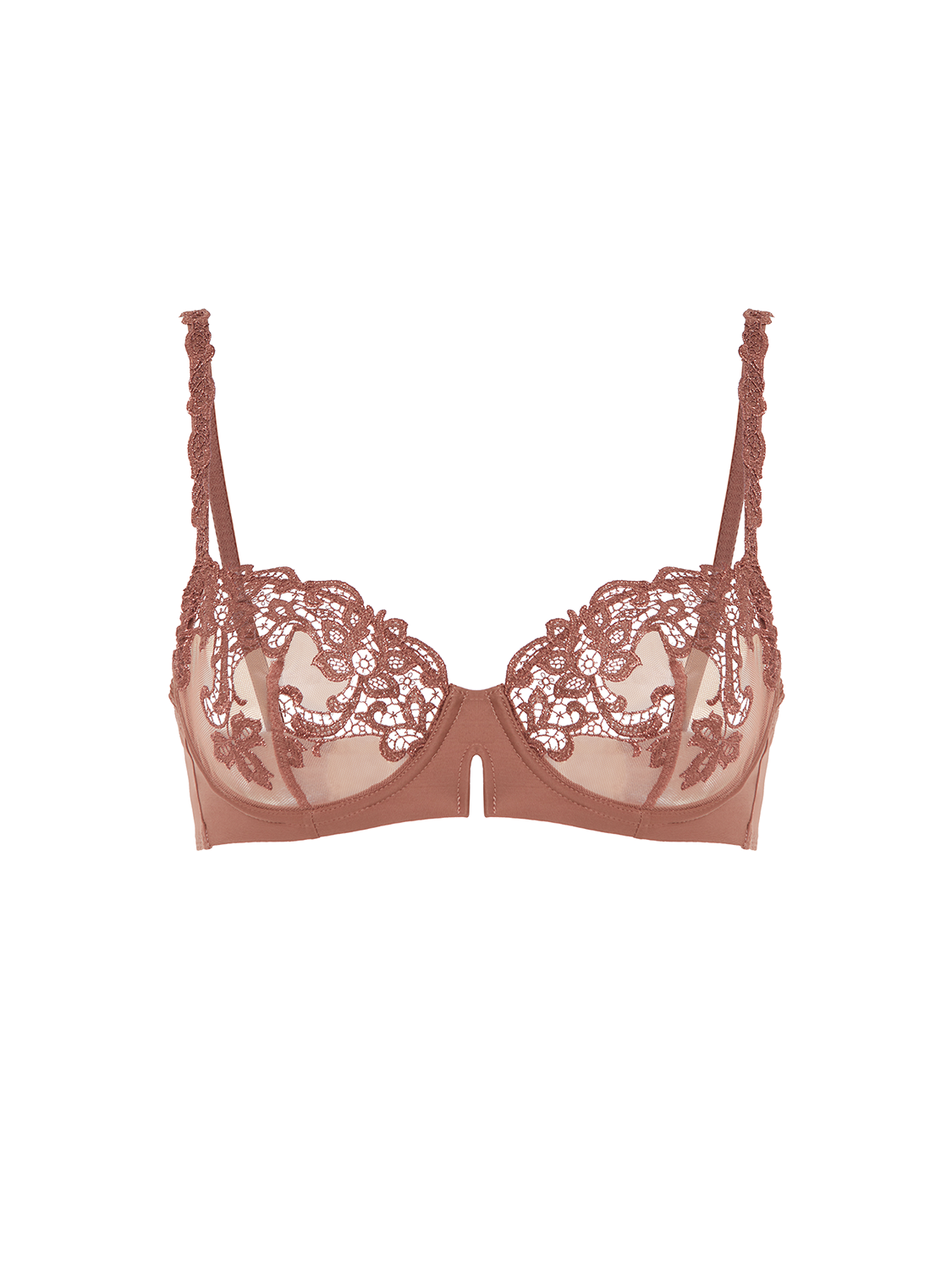 Half cup bra - Tender Brown