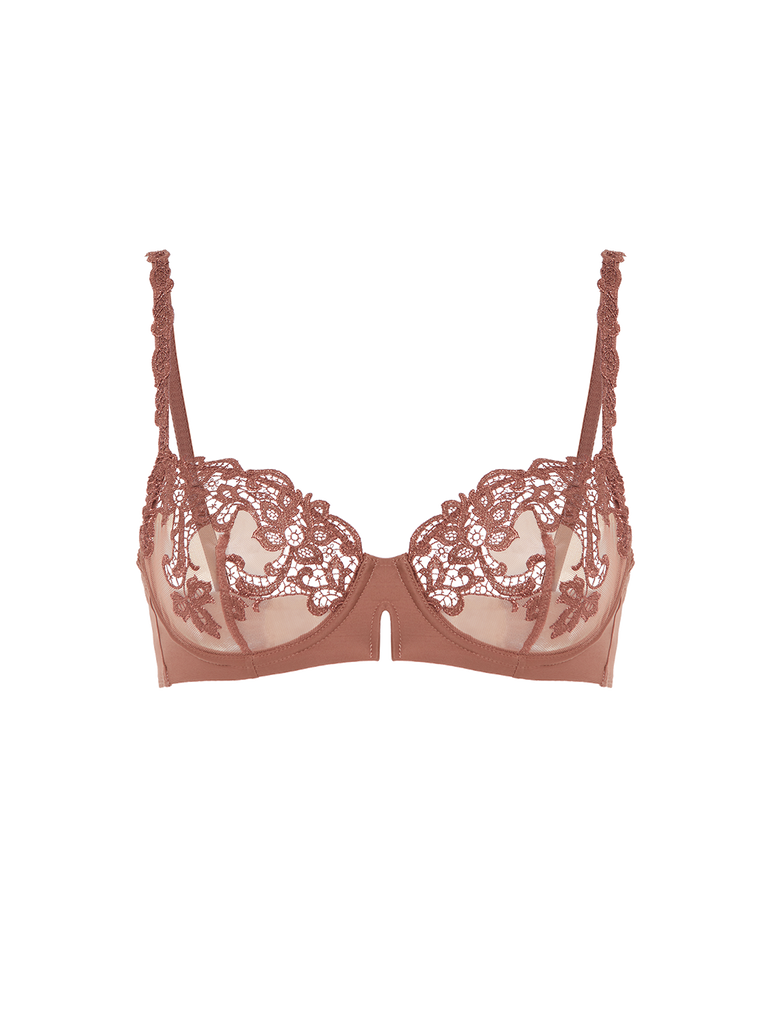 Half cup bra - Tender Brown