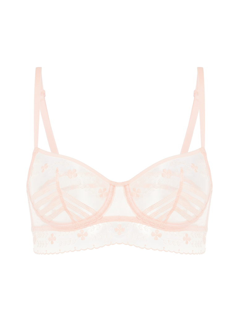 Half cup bra - Petal Powder