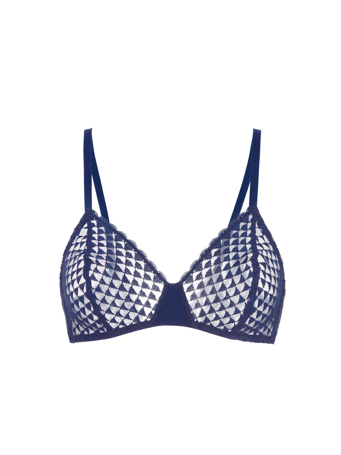 Soft cup triangle bra - Midnight