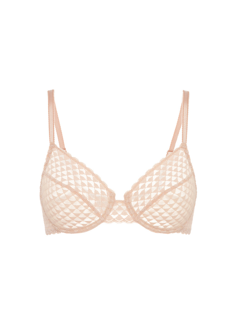 Moulded underwired bra - Peau rosée