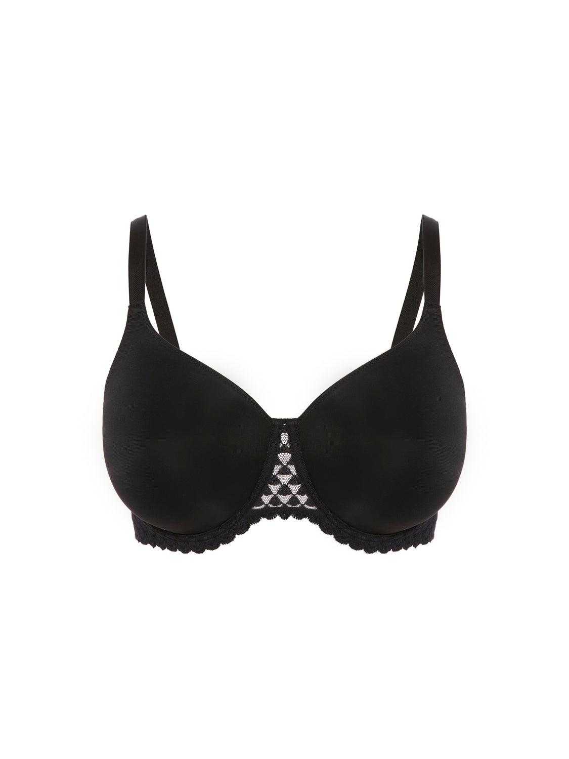 Moulded rigid underwired bra - Black