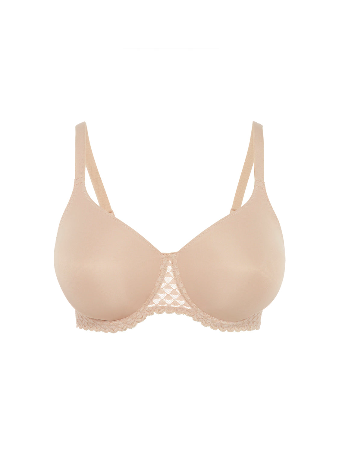 Moulded rigid underwired bra - Peau rosée