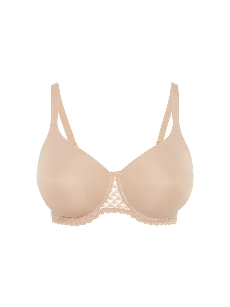 Moulded rigid underwired bra - Peau rosée