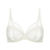 Full cup plunge bra - Natural