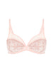 Plunging underwired bra - Petal Powder