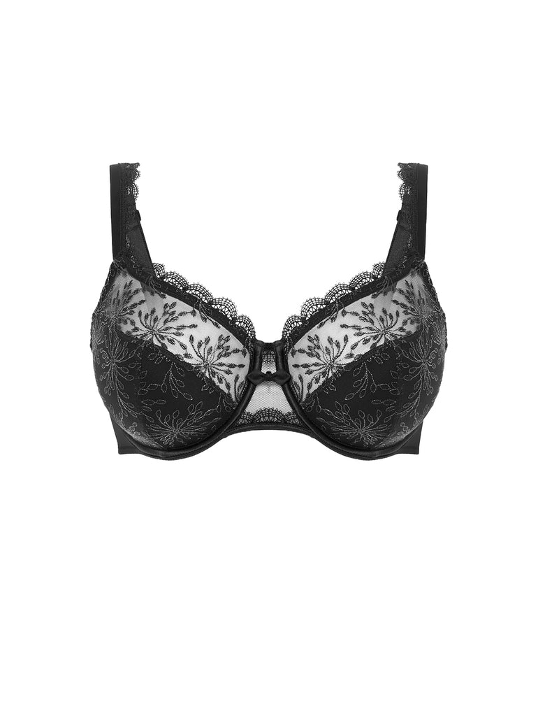 Full cup support bra - Black