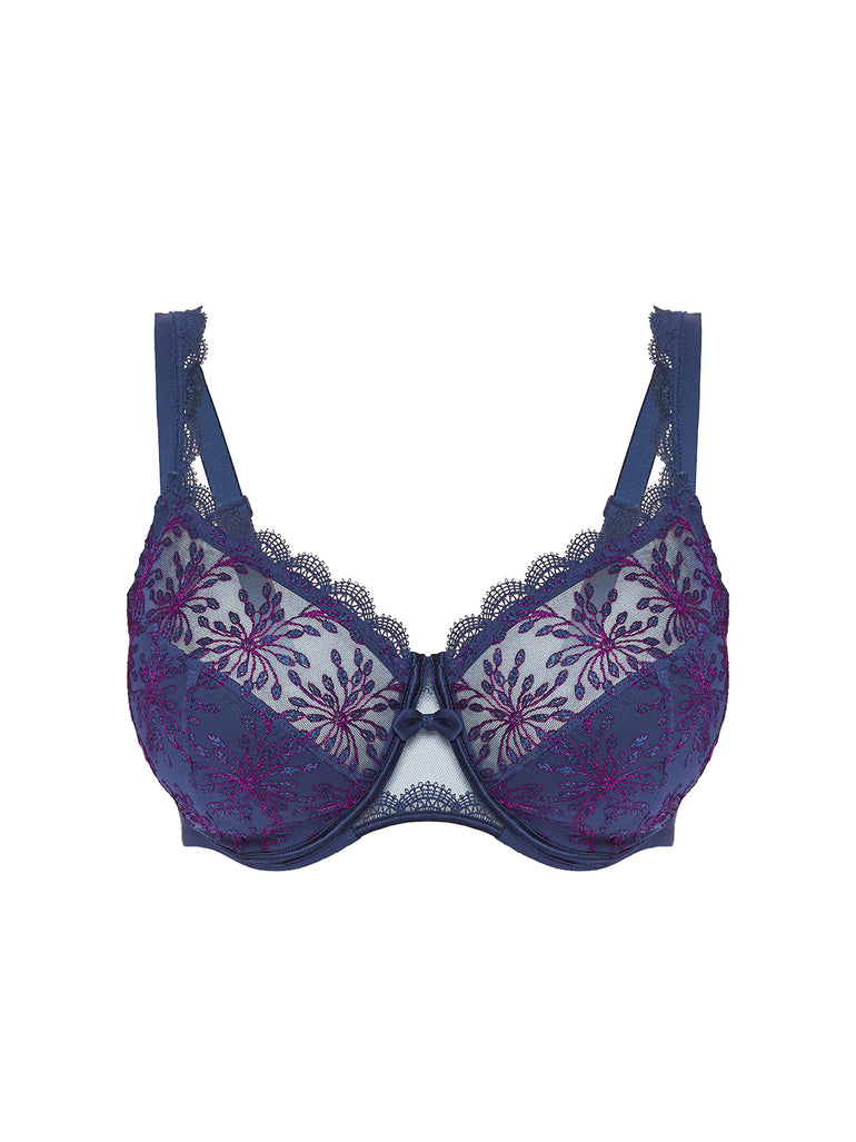 Full cup support bra - Midnight