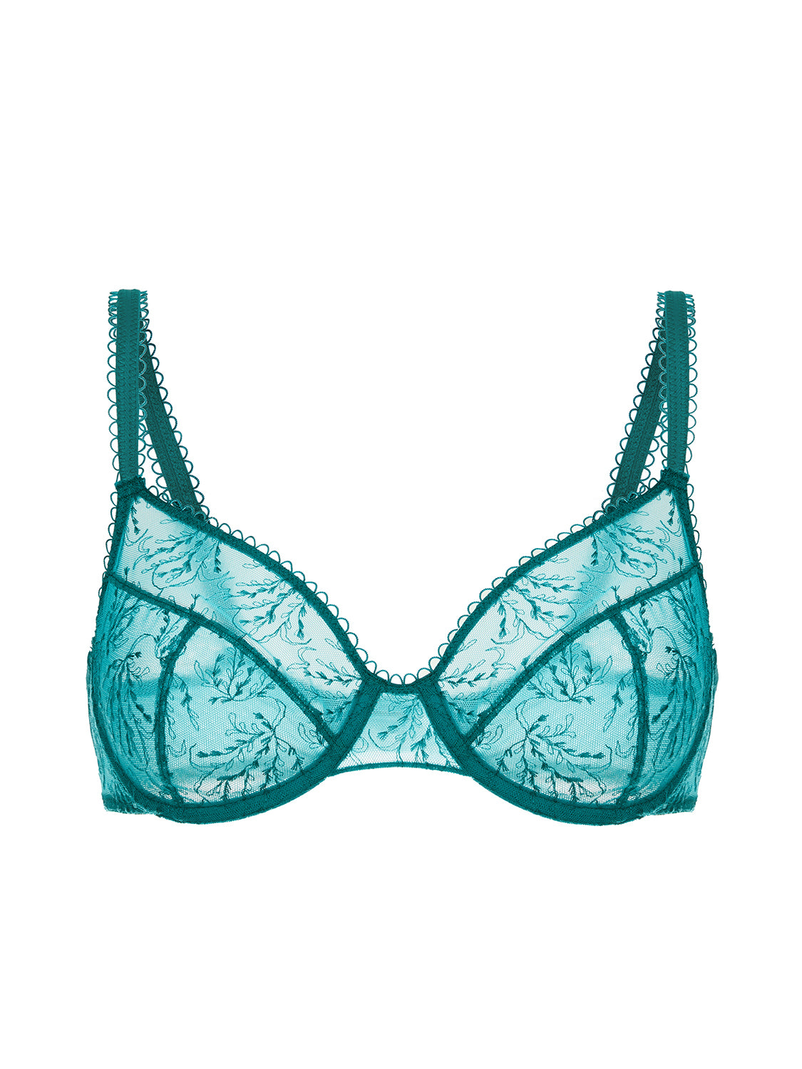 Full cup bra Emerald green Simone P r le UK