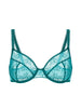 Full cup bra - Emerald green