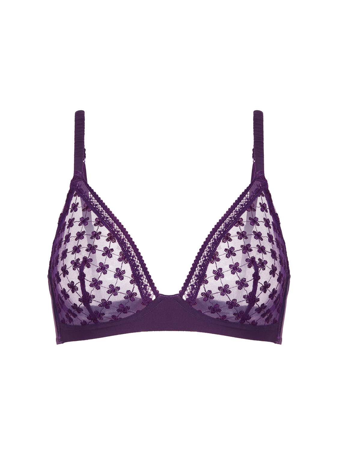 Soft cup triangle bra - Euphoria Purple