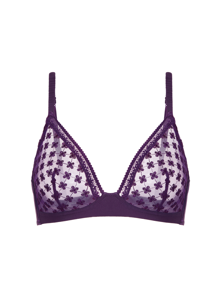 Soft cup triangle bra - Euphoria Purple