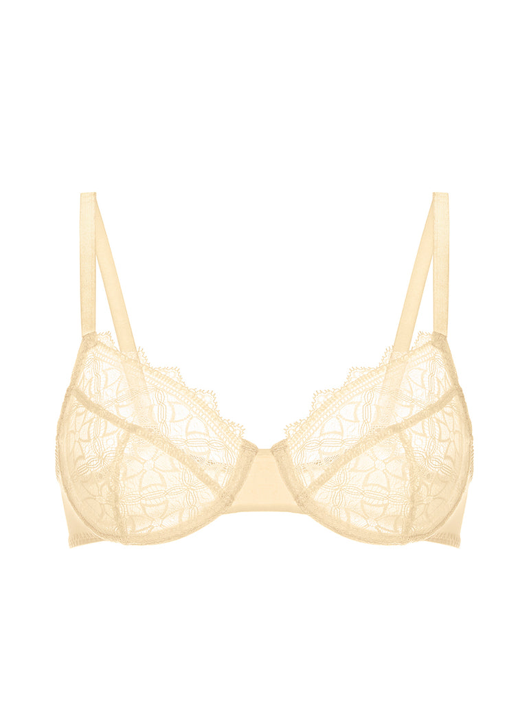 Moulded underwired bra - Vanilla