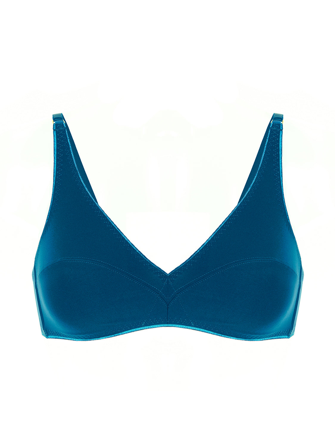 Soft cup triangle bra - Poseidon Blue– Simone Pérèle UK