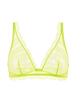 Soft cup triangle bra - Lime