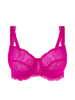 Squared neckline full cup bra - Hibiscus Pink