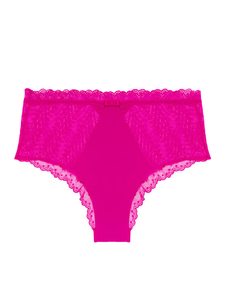 High-waist brief - Hibiscus Pink