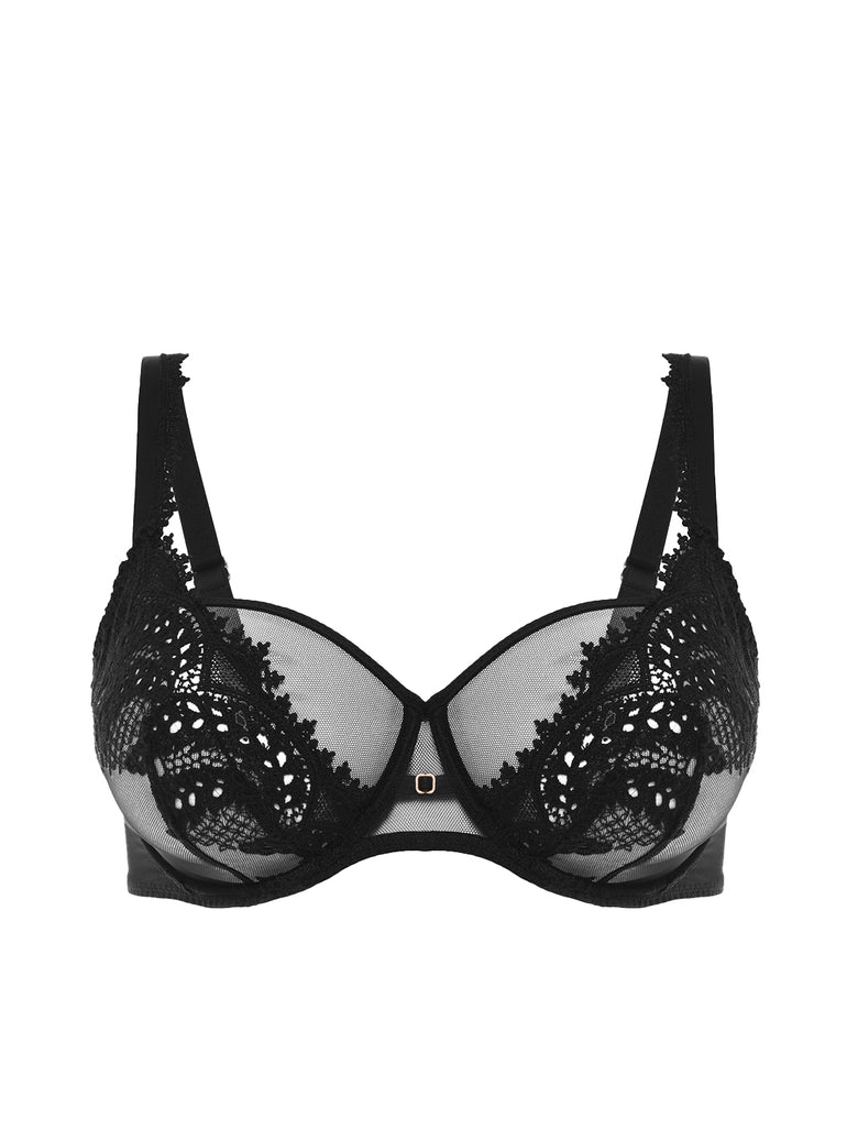 Full cup support bra - Black