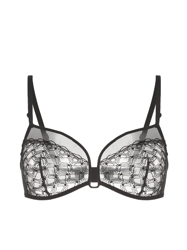 Soft cup triangle bra - Black