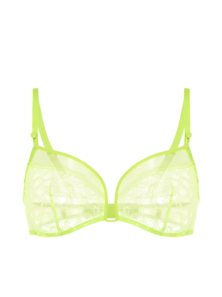 Soft cup triangle bra - Lime