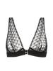 Underwired triangle bra - Black
