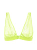 Underwired triangle bra - Lime