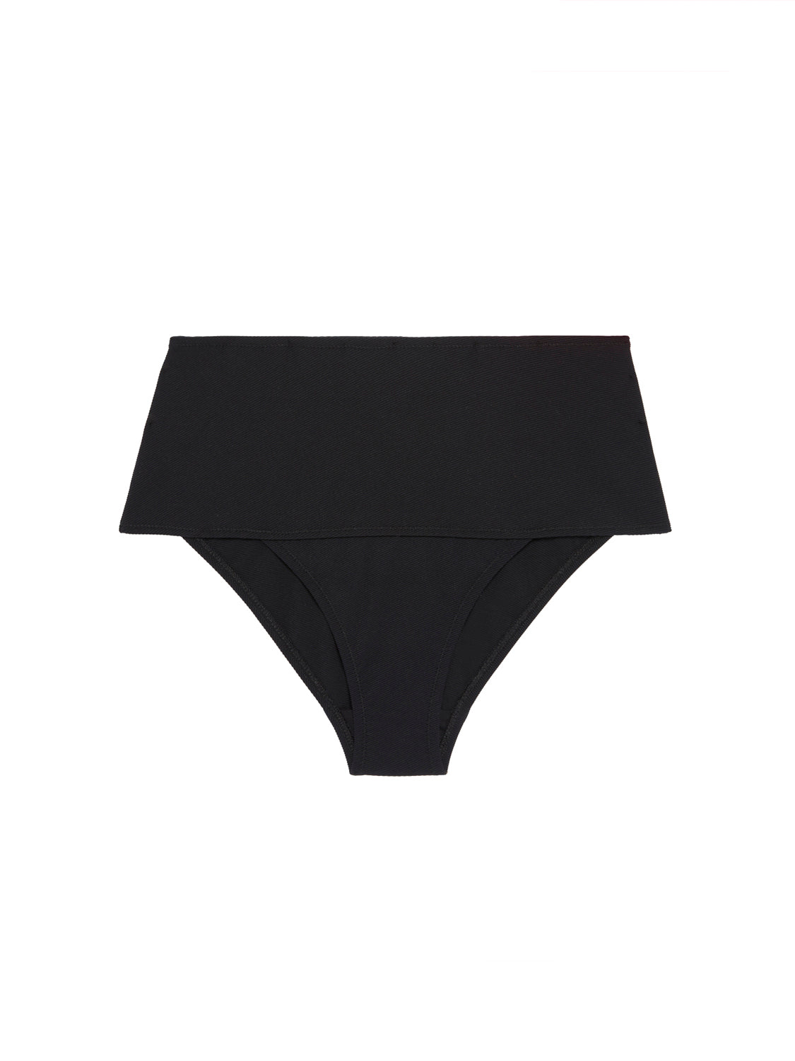 High-waist bikini brief - Black