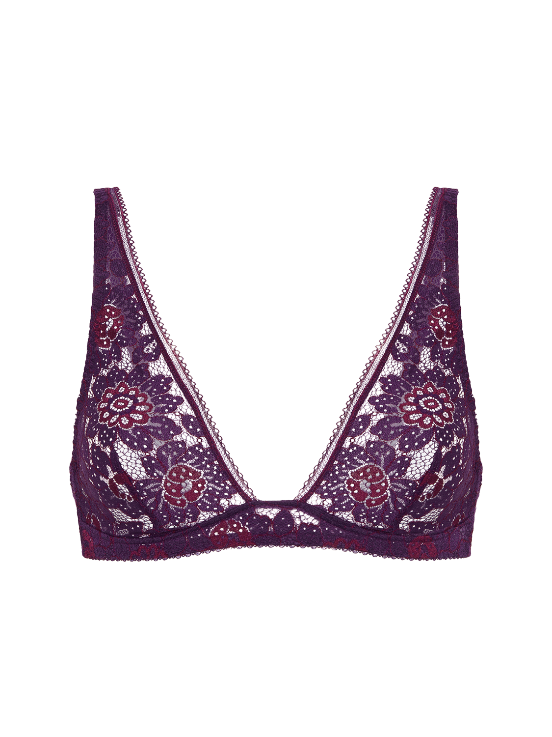 Soft cup triangle bra - Euphoria Purple