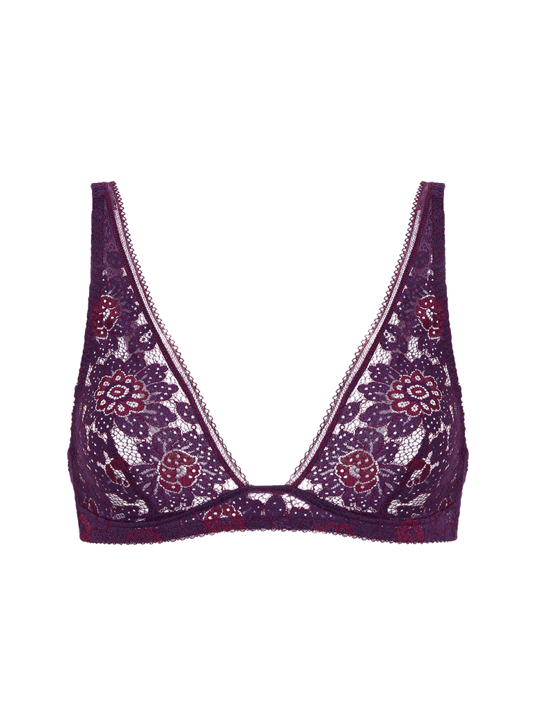 Soft cup triangle bra - Euphoria Purple