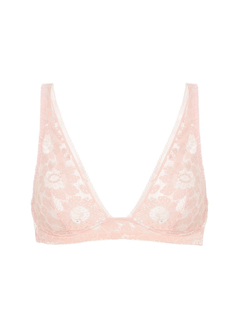 Soft cup triangle bra - Ballet Pink