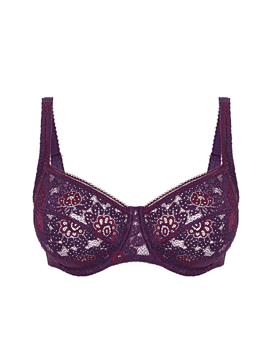 Squared neckline full cup bra - Euphoria Purple