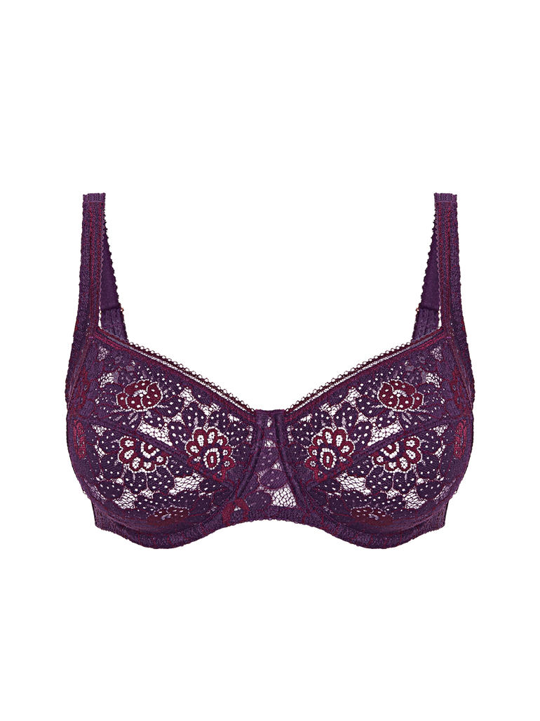 Squared neckline full cup bra - Euphoria Purple