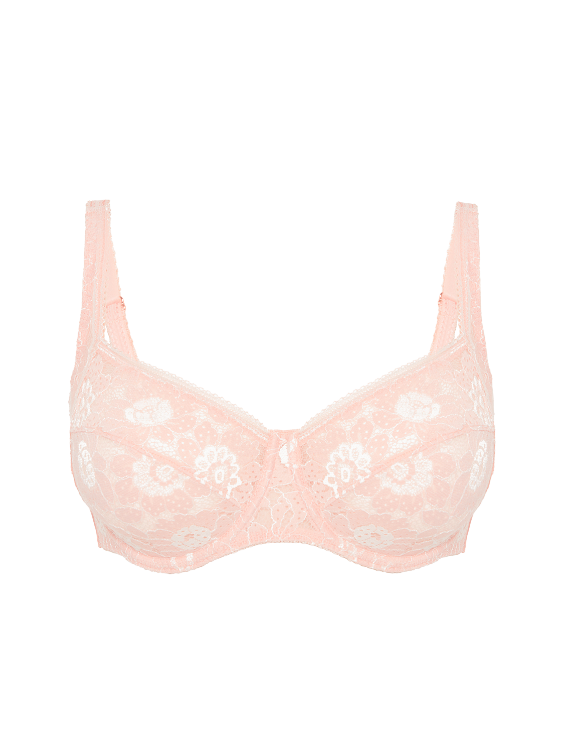 Squared neckline full cup bra - Ballet Pink