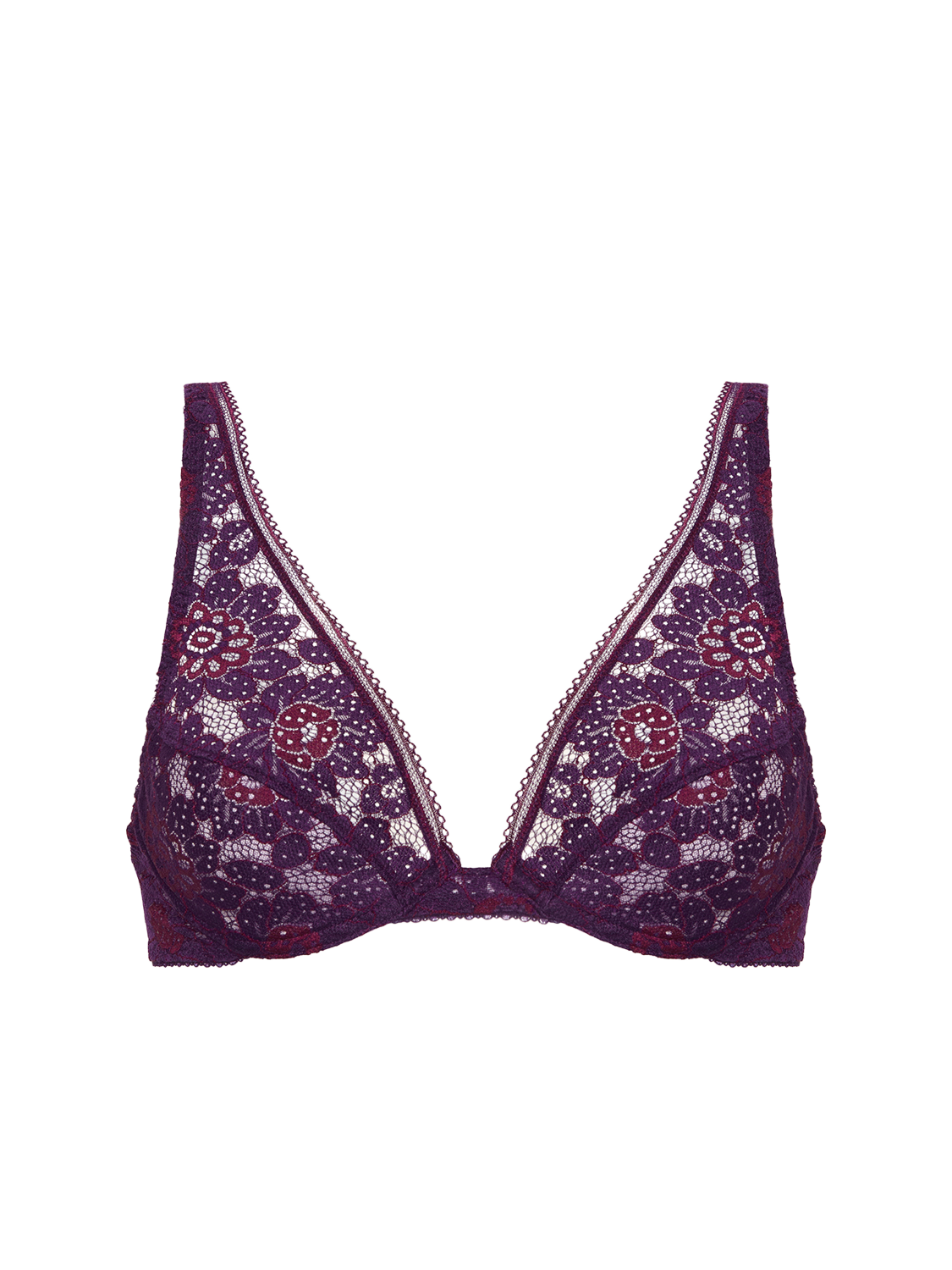 Underwired triangle bra - Euphoria Purple