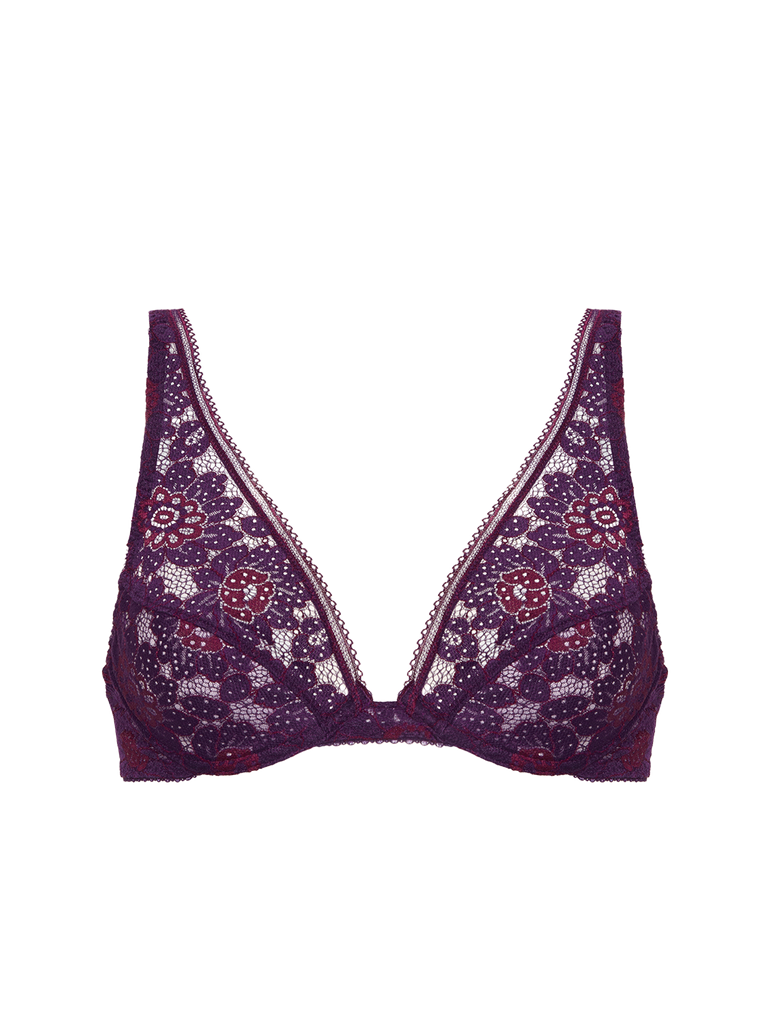 Underwired triangle bra - Euphoria Purple