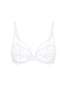 Plunging underwired bra - White