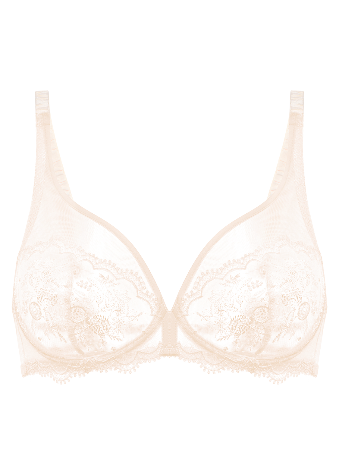 Plunging underwired bra - Sakura pink