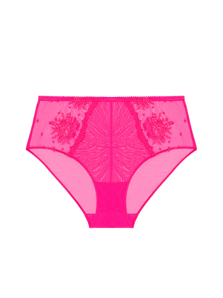 High-waist brief - Disco pink