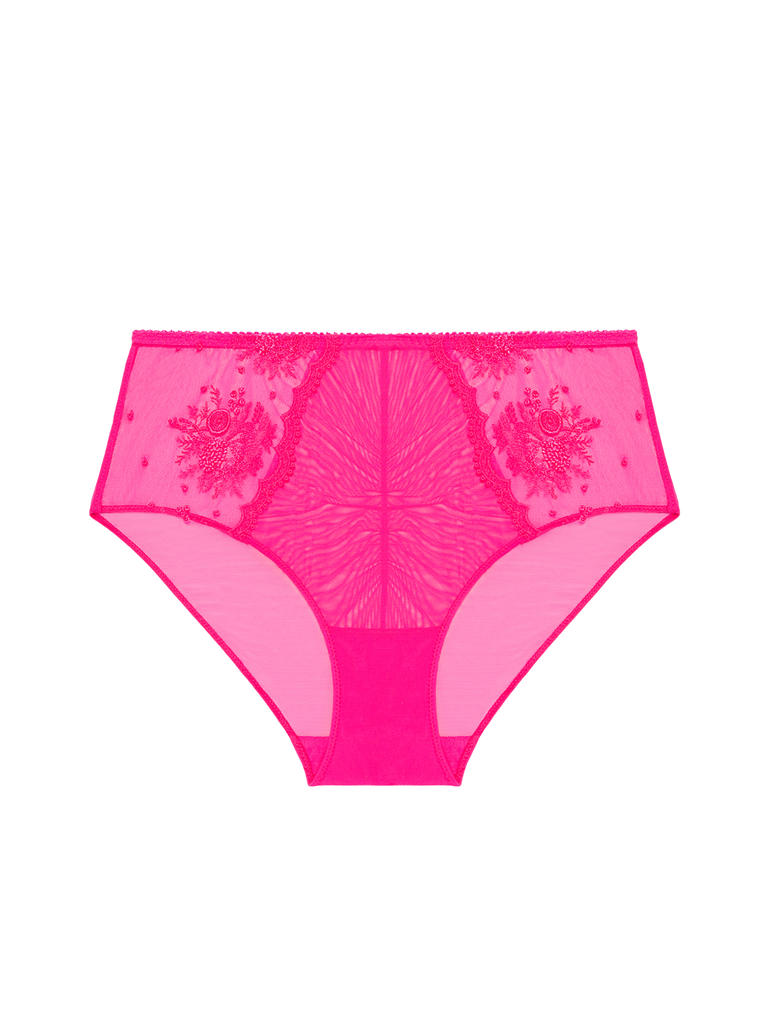 High-waist brief - Disco pink