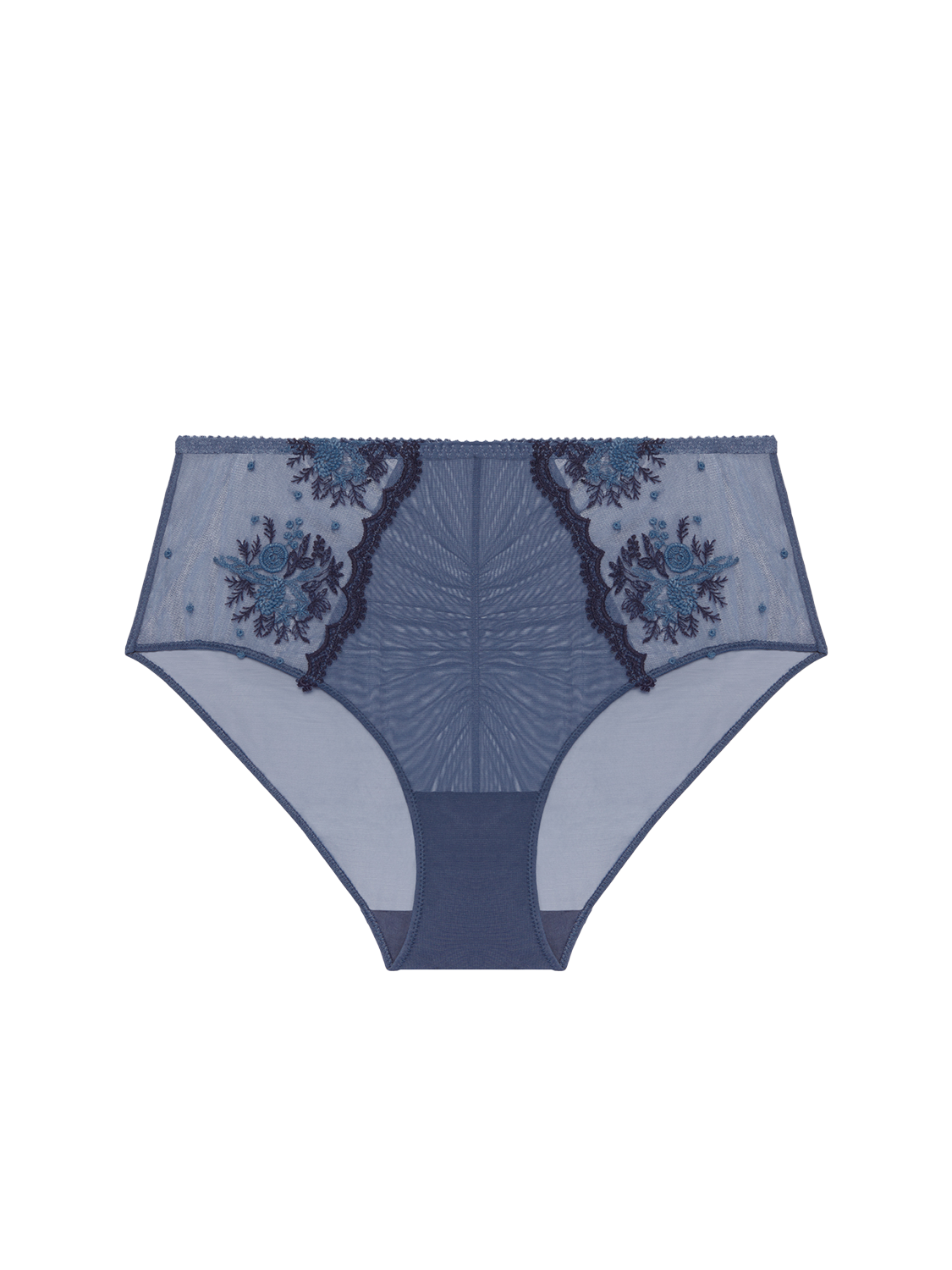 High-waist brief - Cinder Blue