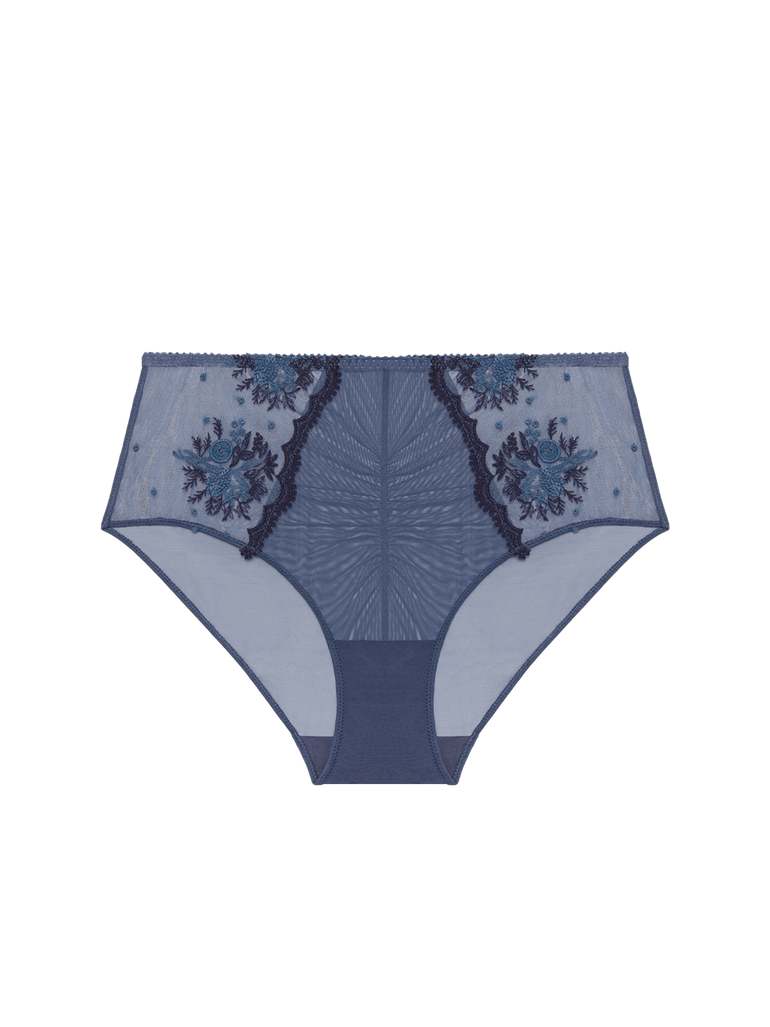 High-waist brief - Cinder Blue