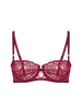 Half cup bra - Spinel Red