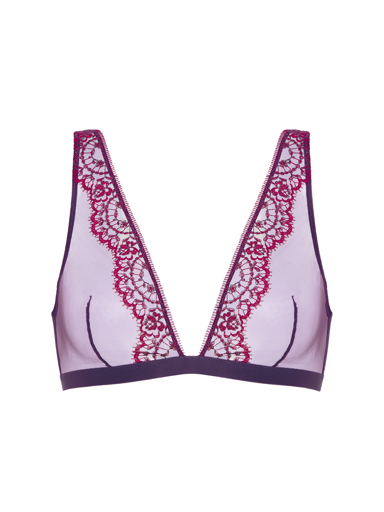 Soft cup triangle bra - Euphoria Purple