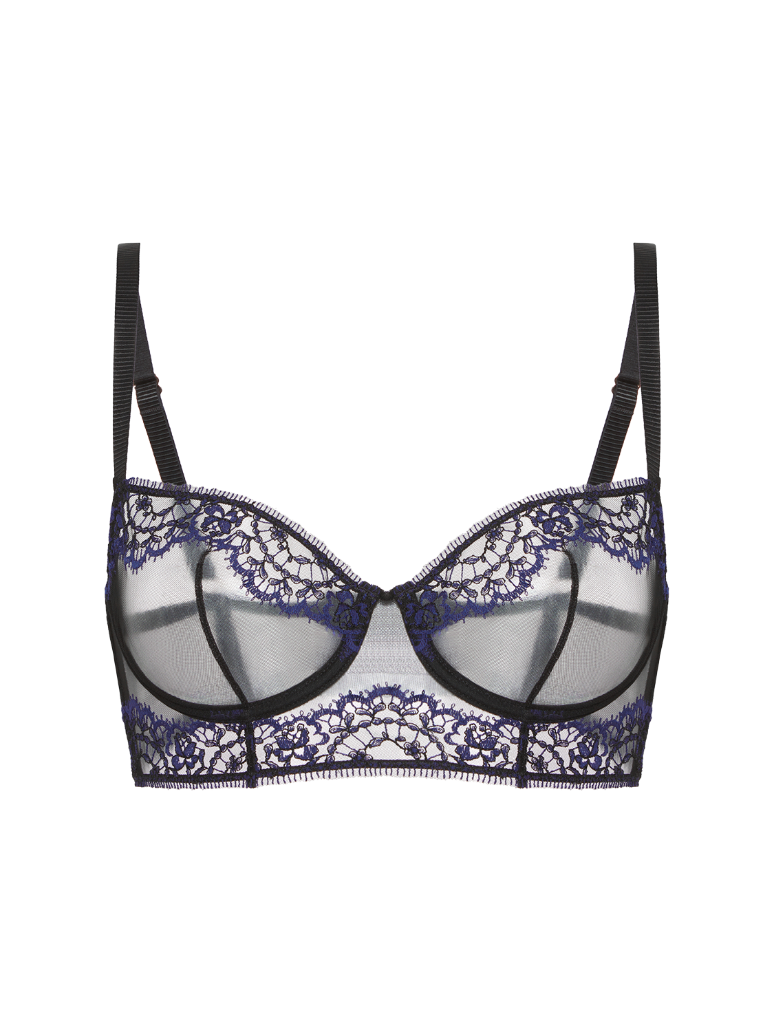 Half cup bra - Black