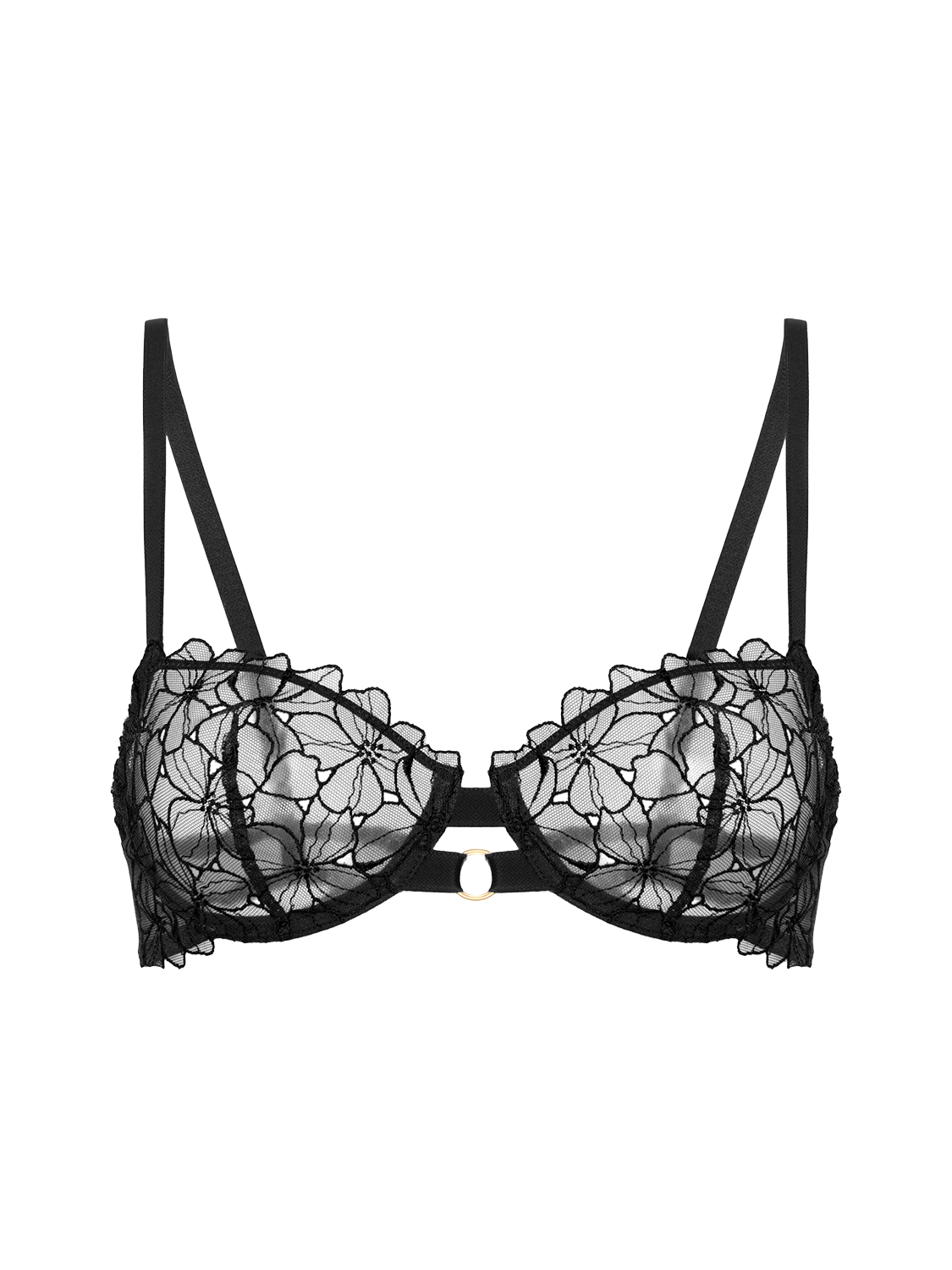 Half cup bra - Black