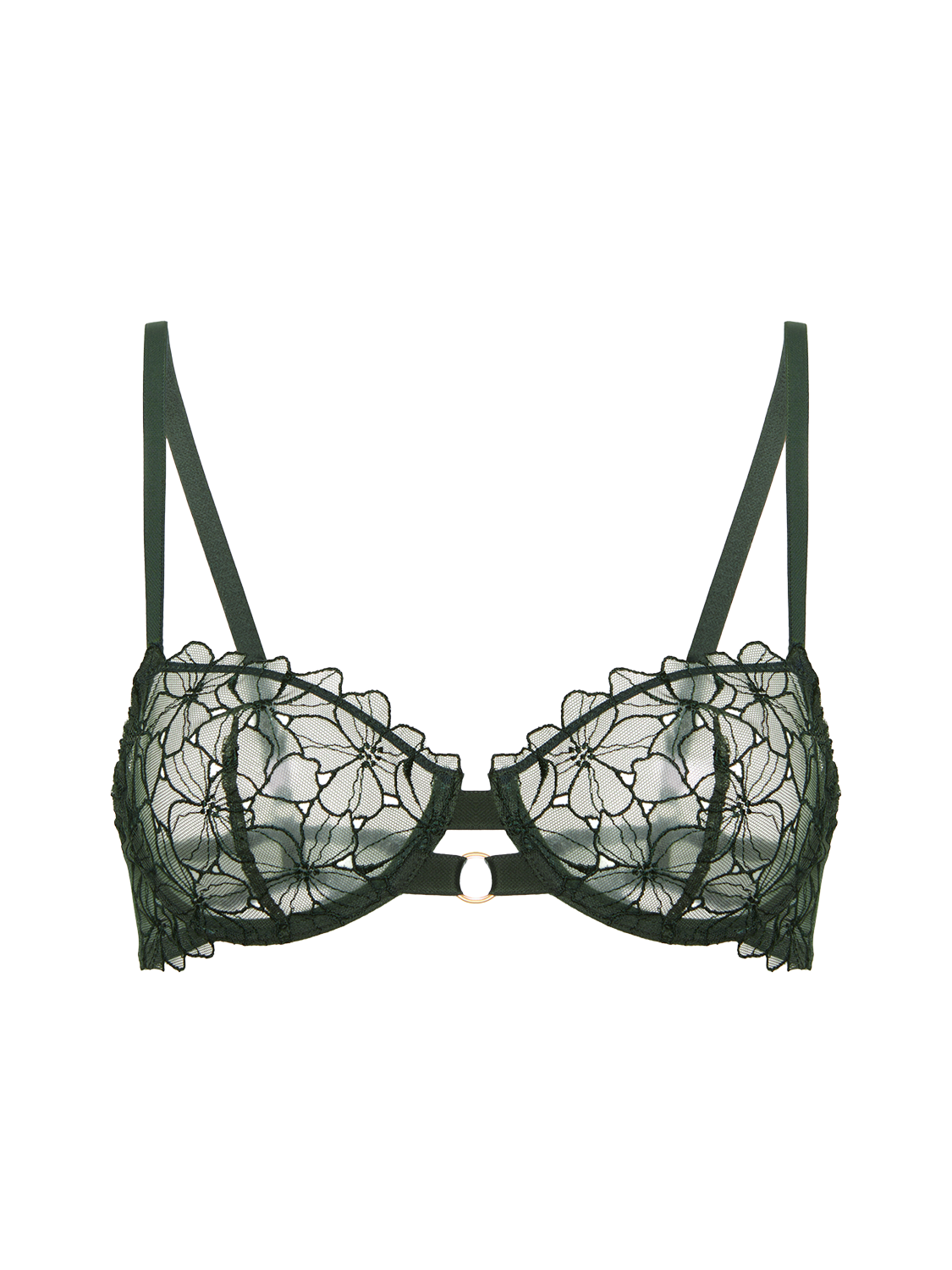 Half cup bra - Clover Green