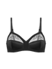 Soft cup triangle bra - Black