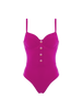 Underwired one-piece swimsuit - Hibiscus Pink