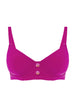 Underwired bikini top - Hibiscus Pink