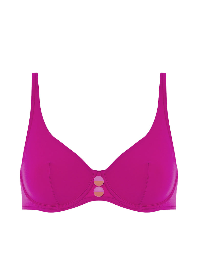 Low-cut underwired bra - Hibiscus Pink